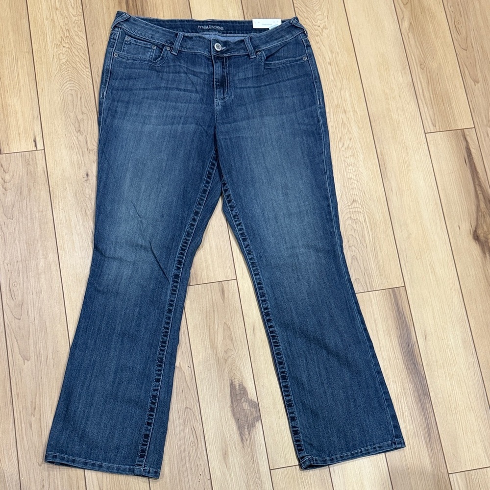 (P) Maurices Dark Blue Flare Jeans